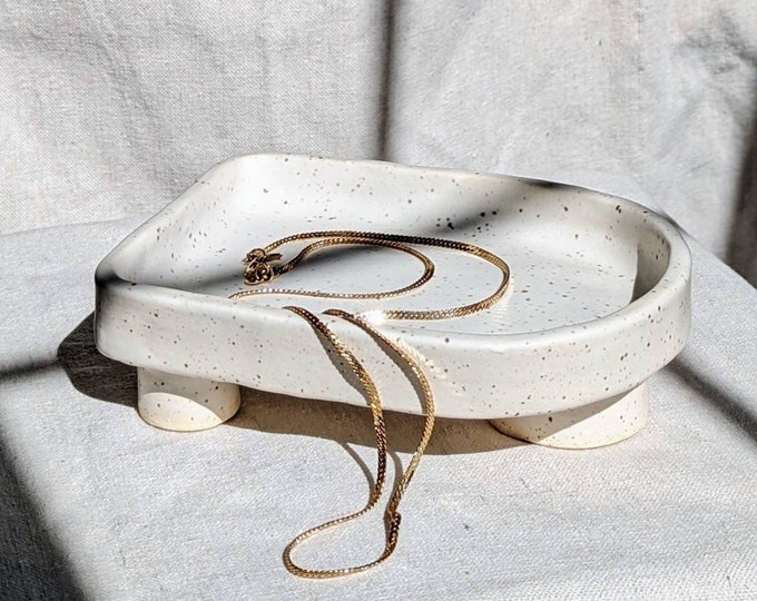 Ceramic Decorative Tray Ceramic Trinket Dish Pottery Catch Etsy