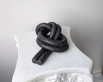 Ceramic Knot decor | knotted object | decorative knot | shelf decor | Minimalist decor | home decor | decorative objects |mid century modern