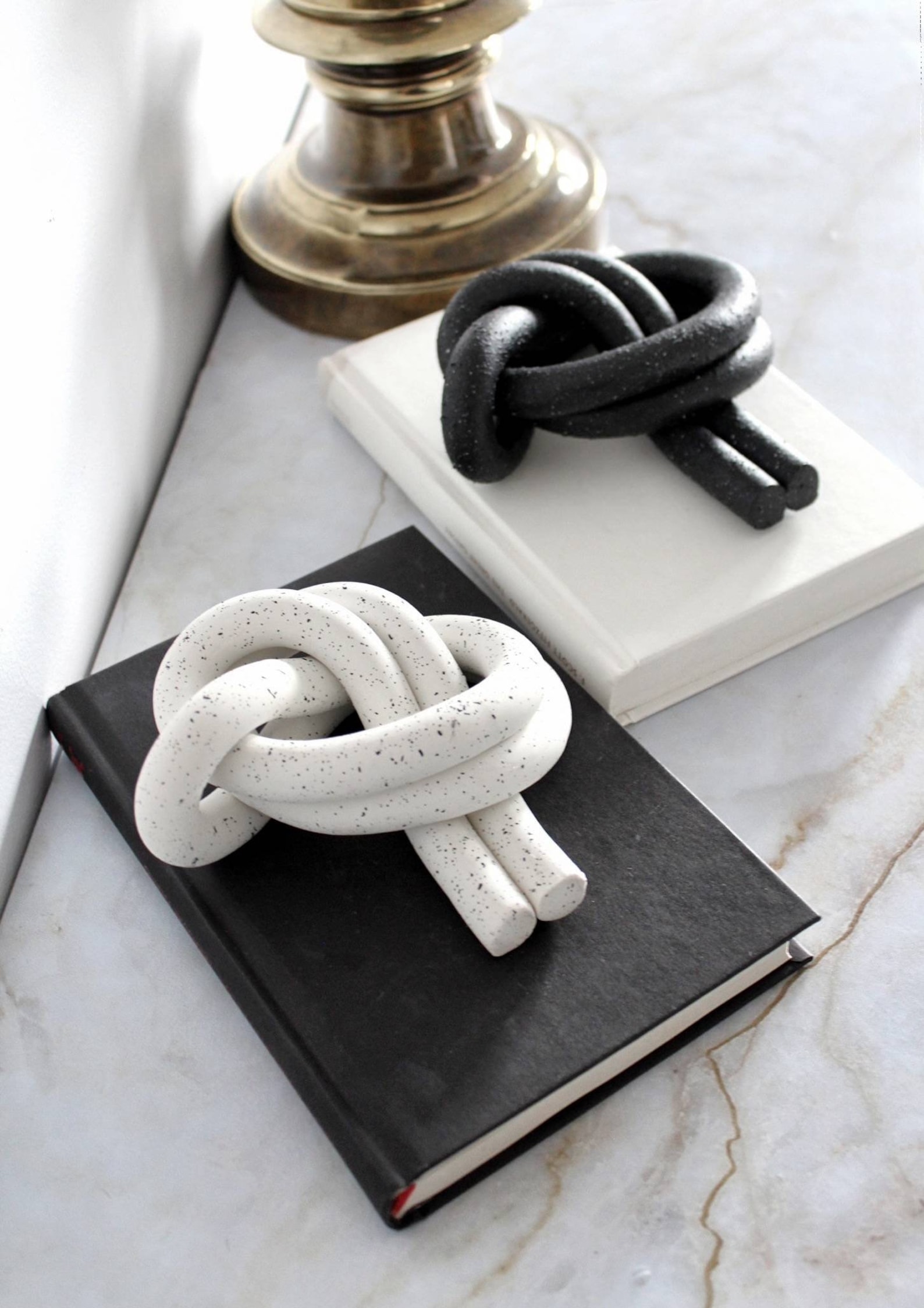 Clay Knot Decor Knotted Object Decorative Knot Shelf Etsy Canada