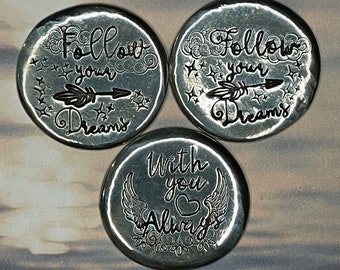 Pewter Pocket Token Natural Shape
