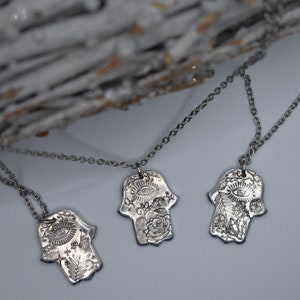 Hamsa Hand or Hand of Fatima Pendant