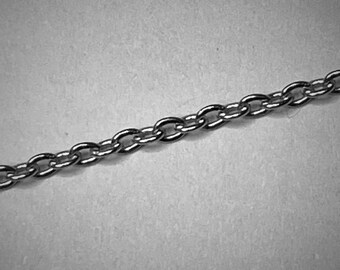 Stainless Steel 1.5mm Cable Chain with Lobster Clasp