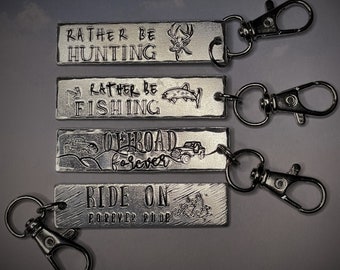 Outdoor Theme Zipper pull, back pack, purse charm, portfolio pull, key fob with swivel lobster clasp