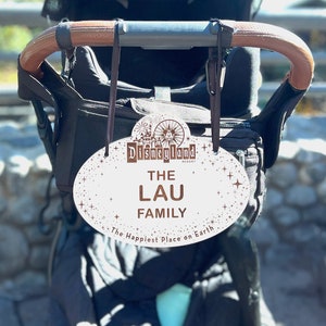 Cast Member Name Badge Stroller Sign