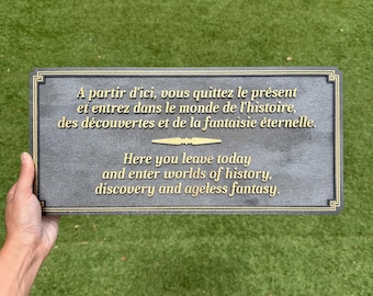 Here You Leave Today Entrance Sign - Disneyland Paris - Paris, France - Euro Disney