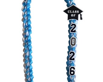 Graduation Lei 2026| Satin Grad Lei| Class of 2026| Senior night| Graduation Gift