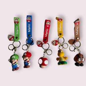 Super Mario Bros Keychain| Toad, Koopa Troopa, Luigi, Gomba