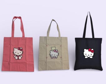 Hello Kitty Canvas Tote Bag various design