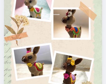 Crochet llama Plush |  handmade Crochet Llama plushie |Amigurumi Llama