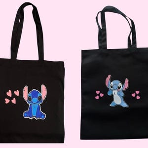 Stitch Canvas Tote Bag | Stitch tote bag | Tote bag | Lilo and Stitch tote Bag