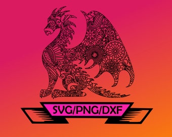 Download Dragon Mandala Svg Etsy