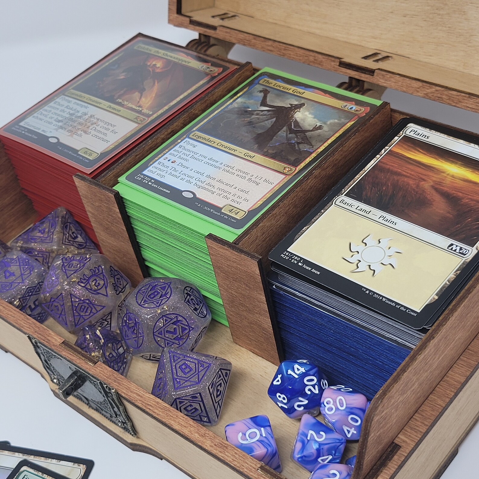 MTG Triple Commander 300 Card Deck Box MTG Deck Box Magic Etsy