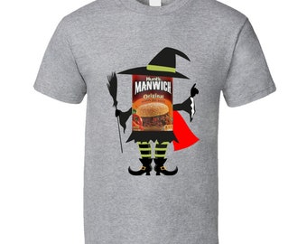 Manwich Costume Man Witch Halloween Funny Gift T Shirt