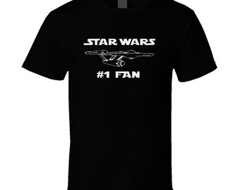 Star Wars #1 Fan Star Trek Parody Funny Humor Tv T Shirt