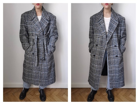 Vintage Unisex Maxi Coat/oversize Winter Coat/90s Minimalism - Etsy
