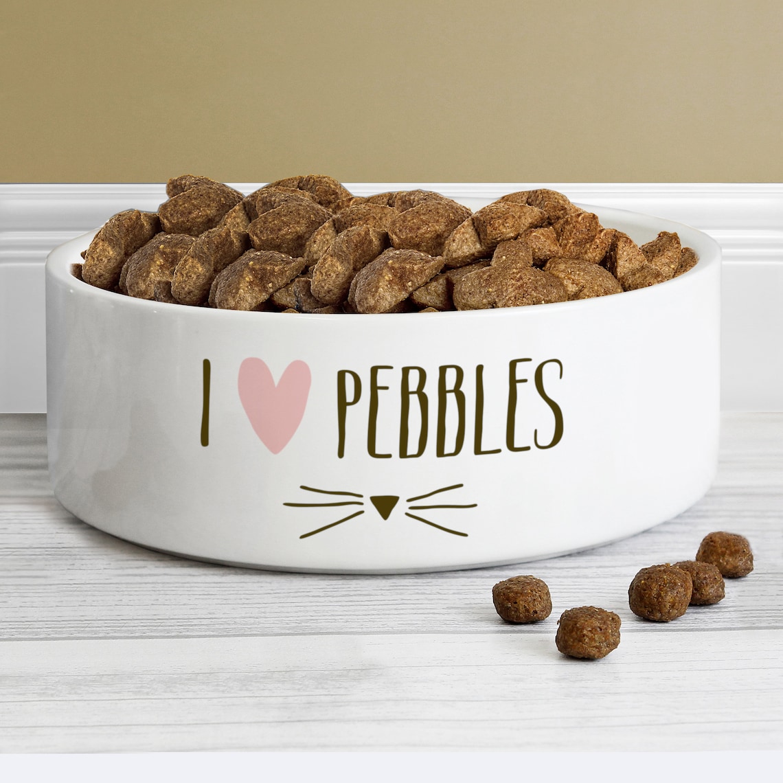 Personalised Cat Food Bowl Custom Any Name Cat Food Bowl Etsy