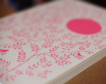 Notebook A5 Sun • Letterpress • 140 pages • blank