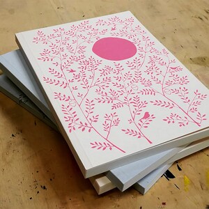 Notebook A5 Sun Letterpress 140 pages blank image 4