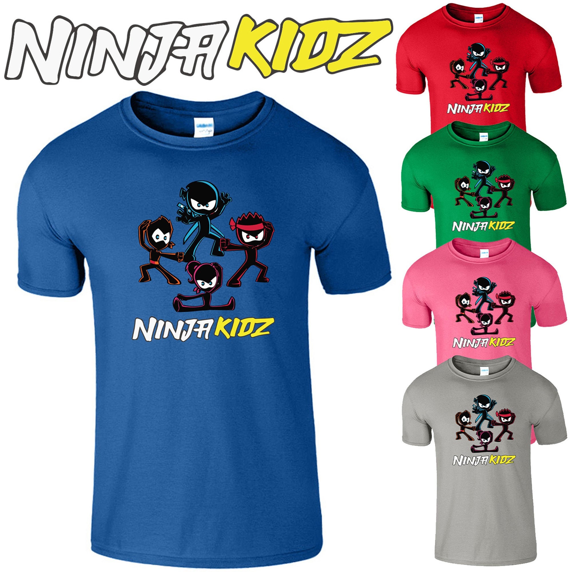 2021 New Ninja Kidz Tv Gaming Kids T Shirt Boys Girls Inspired | Etsy