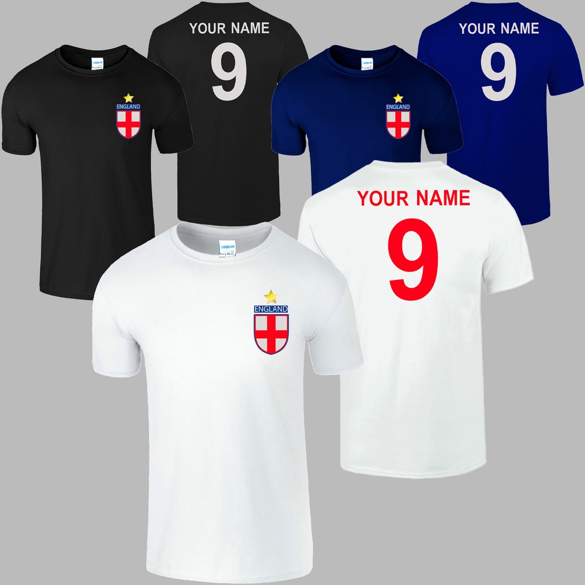 personalised england football shirt