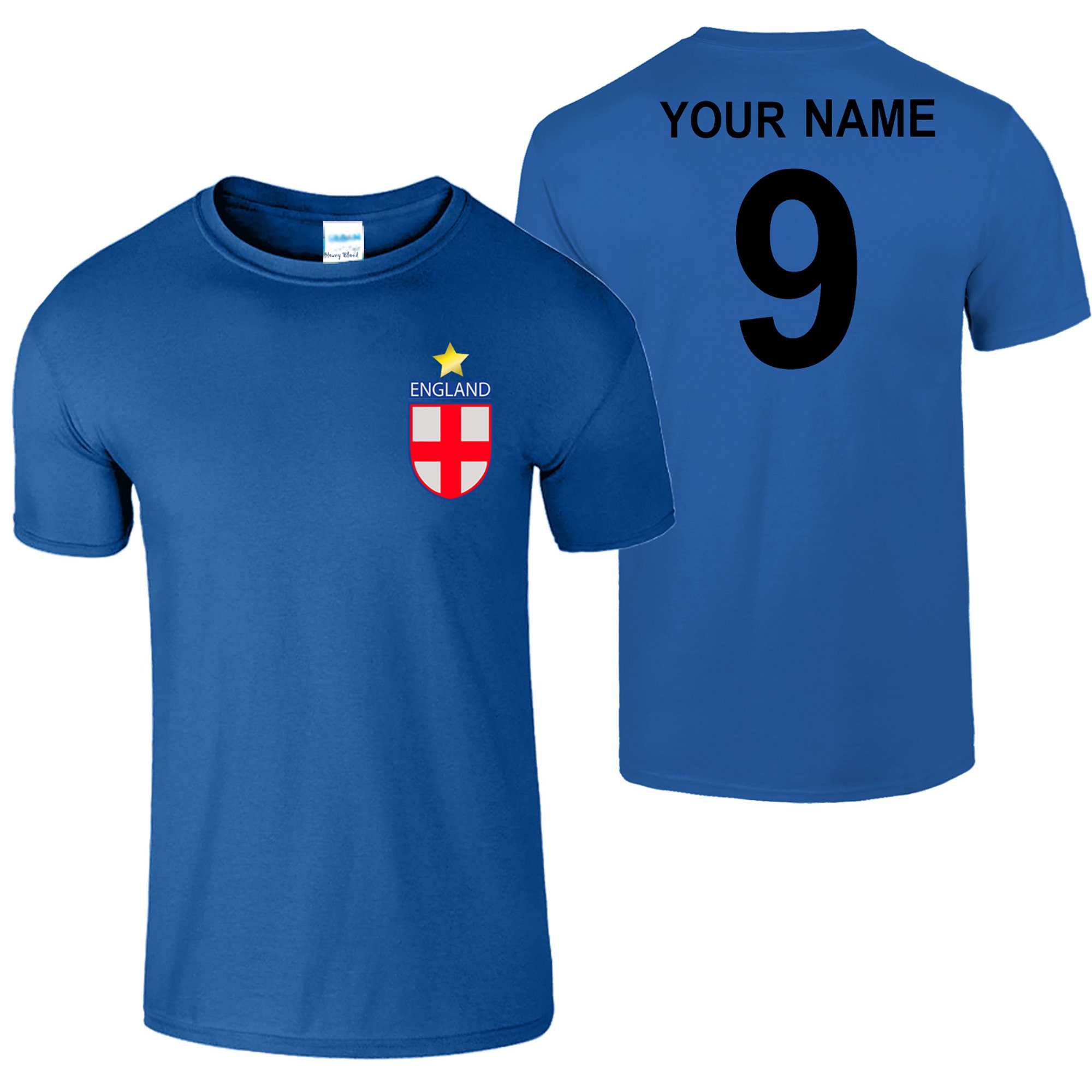 England Football Personalised T Shirt English Team Retro Etsy