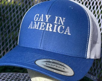 Gay In America statement protest Dad Hat bucket hat