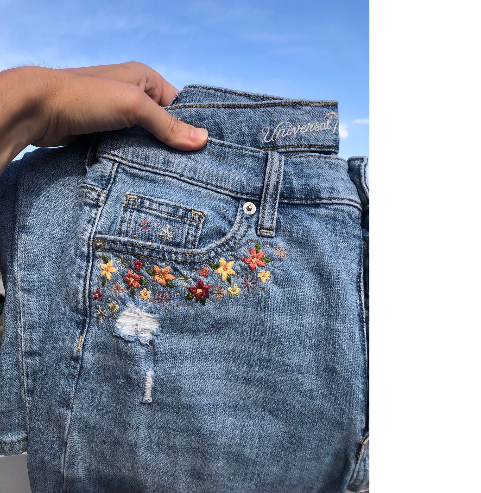 Tips for Embroidery on Jeans & Denim