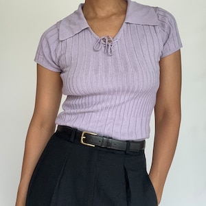 Top lila vintage de los años 90