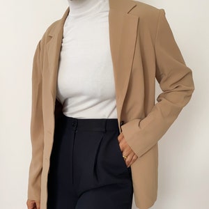 Vintage &#39;90s Tan Blazer