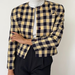 Vintage &#39;90s Gingham Jacket