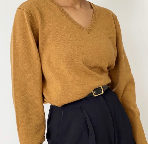 Vintage ‘90s Oversized Caramel Pullover - image 2