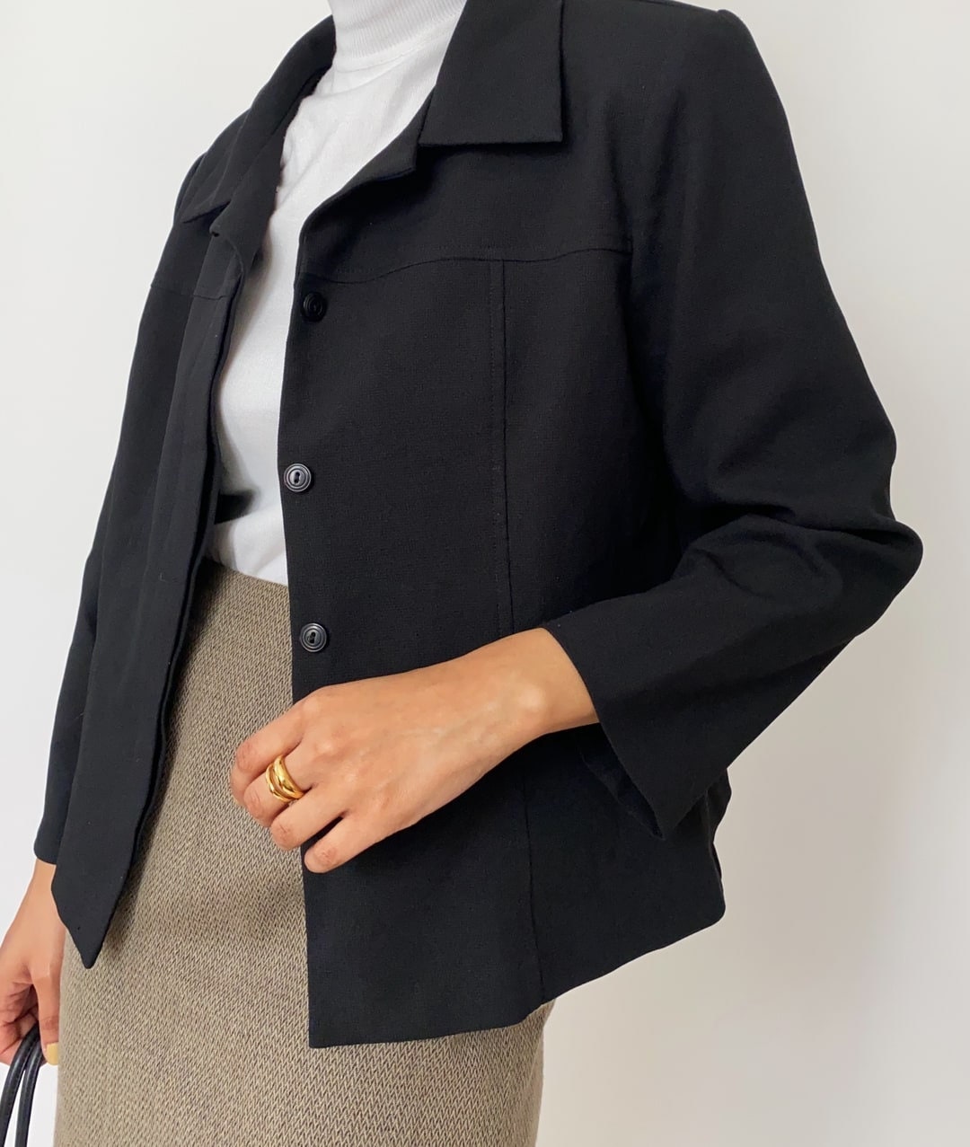 ジャケット・アウター black short jacket 90s archive il_fullxfull.5329747931_eea4.jpg