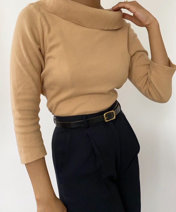 Vintage ‘90s Camel Pullover Turtleneck