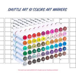 Swatch Form: Shuttle Art Professional Pencils 174pc. 