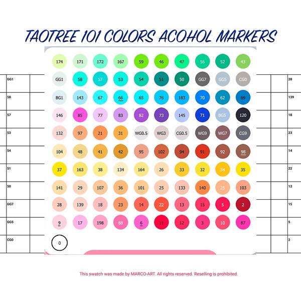 Alcohol Markers - Etsy