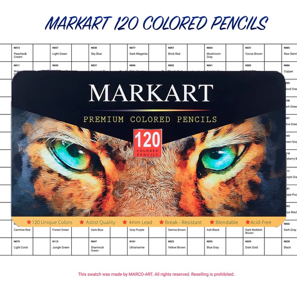 120 swatch chart printable - Etsy México
