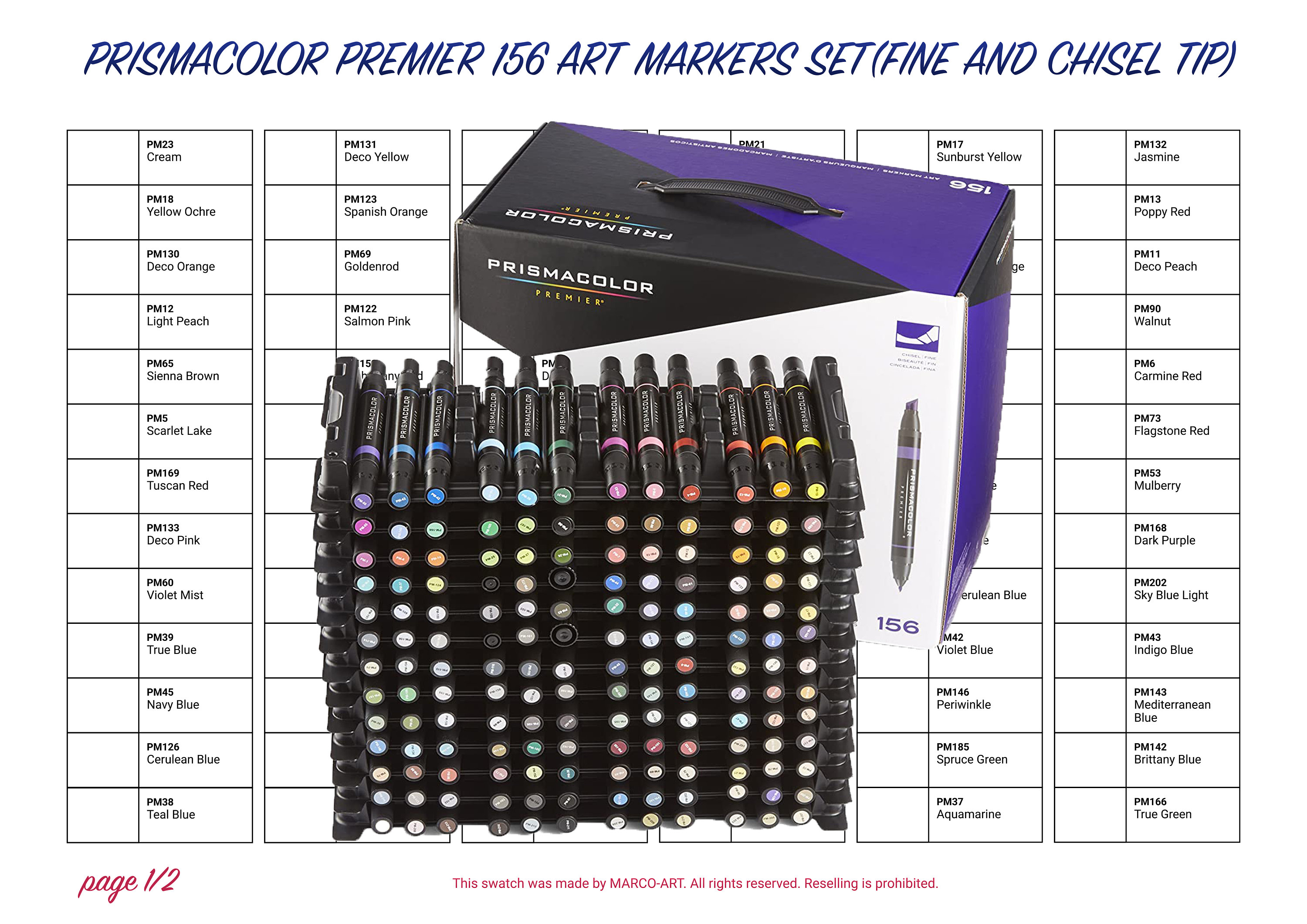 Marcadores Prismacolor Premier 156 Colores