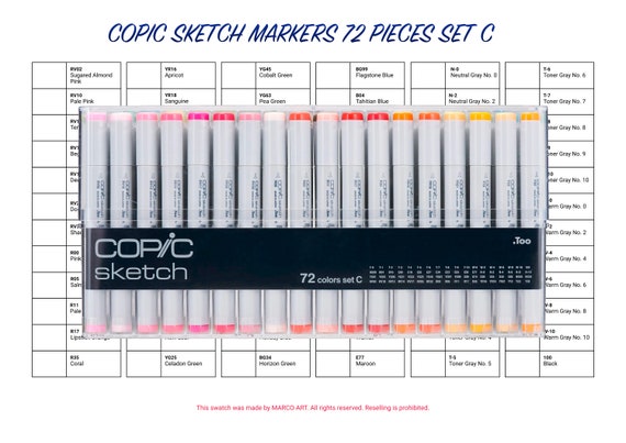 Comprar Copic Marker Sets, 72 online