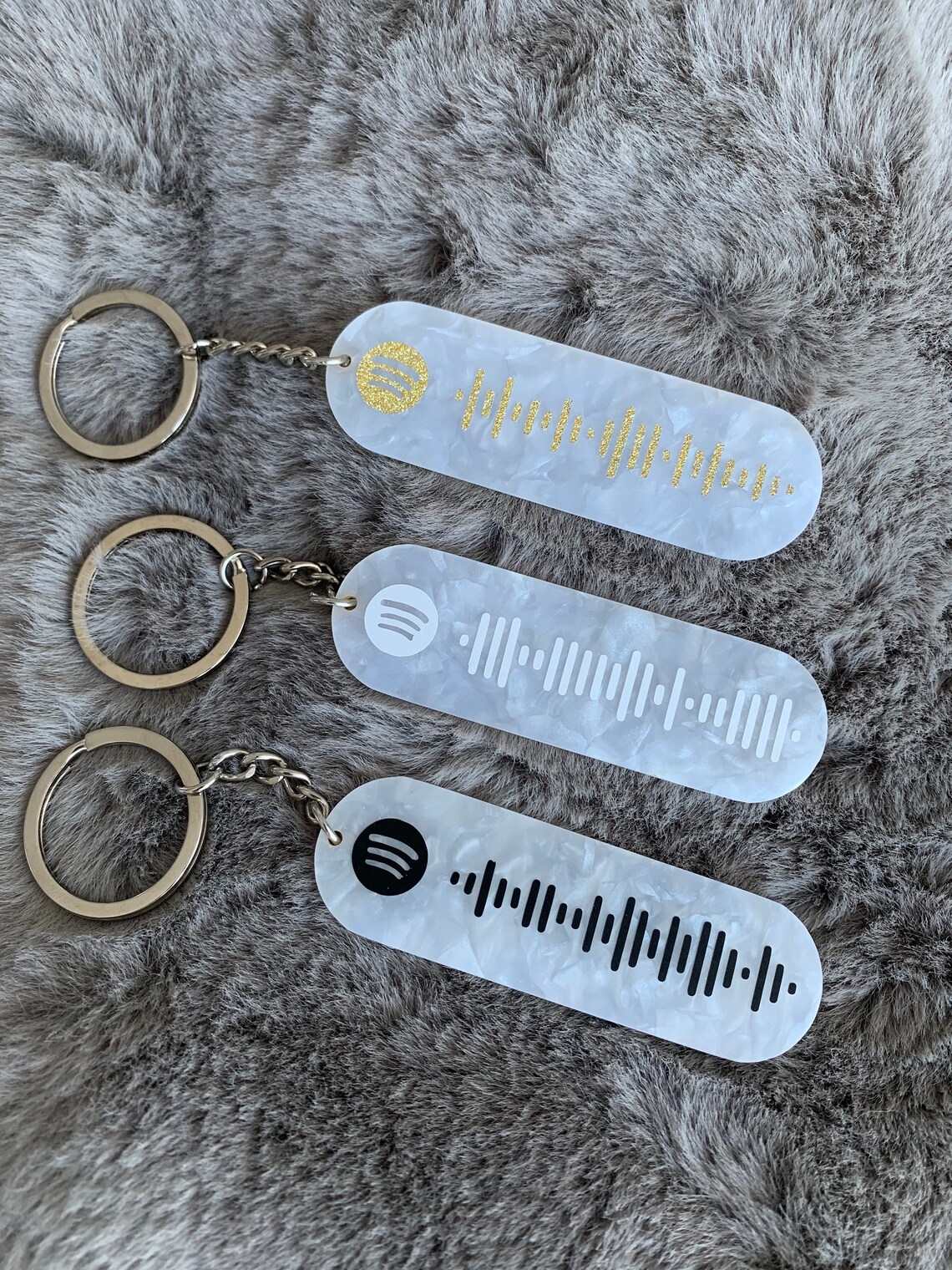 Spotify Personalized Keychain Acrylic Spotify Code Keychain Etsy