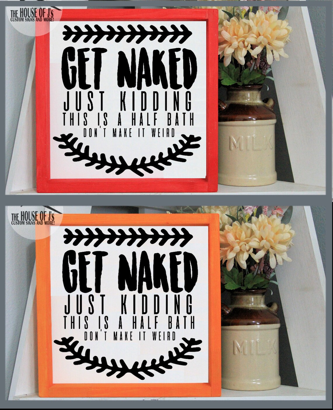 Signos de humor en el baño letreros de granja para el baño | Etsy