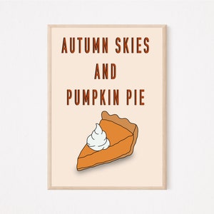 Pumpkin Pie - Digital Print, Vertical