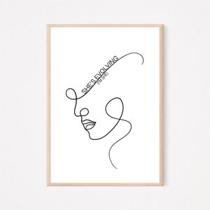 She&#39;s Evolving - Digital Print, Vertical