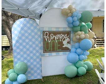 Hoppy One Geburtstag Banner Vorlage