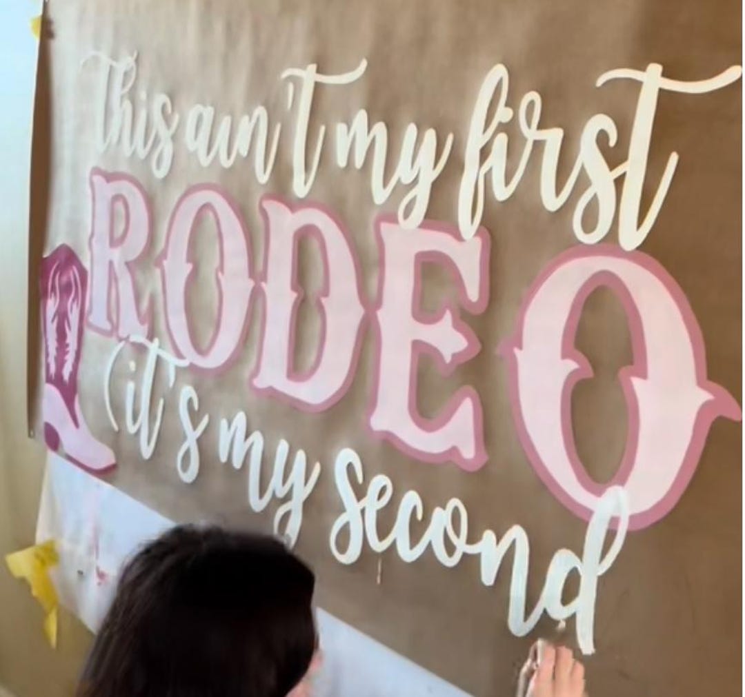 Pro Rodeo Banner First Rodeo Banner Template - Etsy
