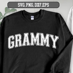Grammy Arched SVG, Grammy png, Grammy svg, Grammy svg png dxf, Grammy svg file, Grammy Varsity, Silhouette svg, Cricut svg
