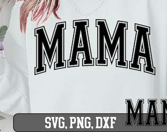 Mama png bundle, Mama png, Mama svg, mama svg file, mama png retro, mom svg, mom svg shirt, mom svg files, Mama Varsity SVG
