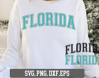 Florida svg, Florida  Varsity Collegiate Font Digital File, Florida Shirt Svg, Florida png, Florida state svg, Silhouette svg, Cricut svg