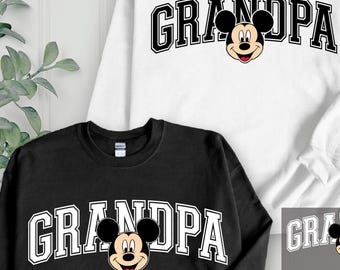 Disney grandpa png, Grandpa Disney gift, Disney grandpa shirt, Grandpa Mouse Png, Disneyland grandpa png, Mickey Mouse grandpa png Disney pa