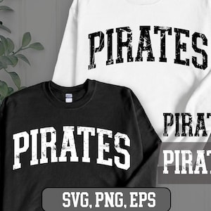 Pirates SVG PNG, Pirates Distressed Png, Pirates Mascot svg, Pirates Cheer svg, Pirates Vibes svg, Team Spirit Png, Pirates Sport svg