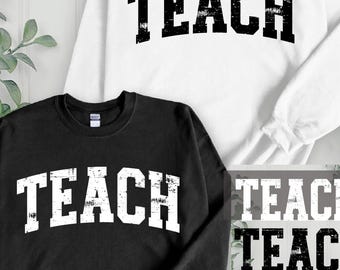 Teach distressed Svg png,  Bundle Teach grunge png Svg, Teach Varsity Svg, teach files for cricut, teacher png shirt, teacher svg png files